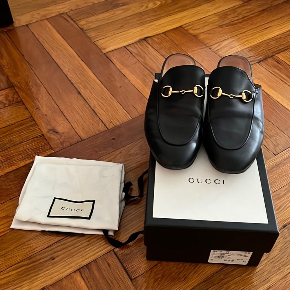 Gucci Princetown leather slipper Size 39 1/2